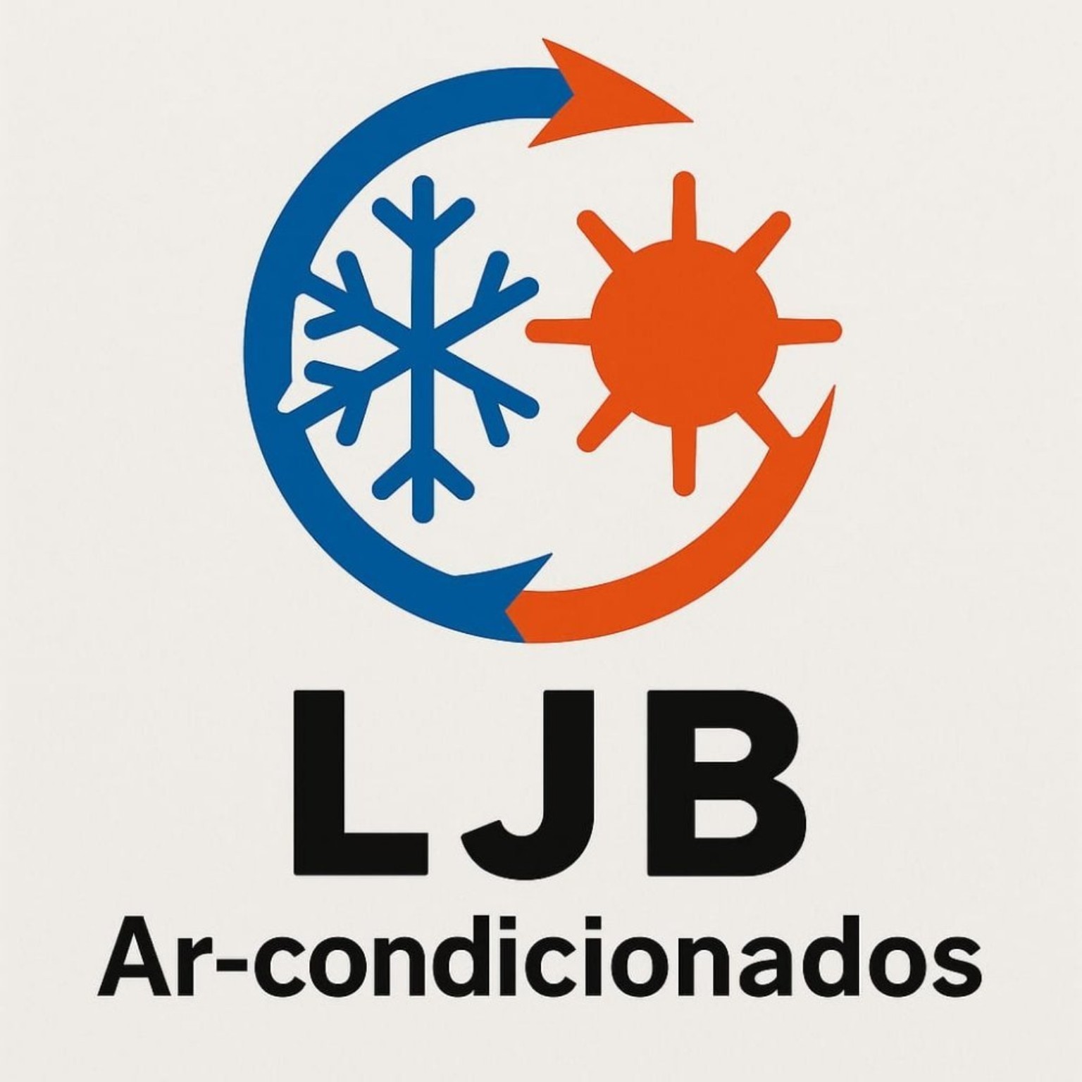 Logotipo atual da LJB Ar-Condicionados